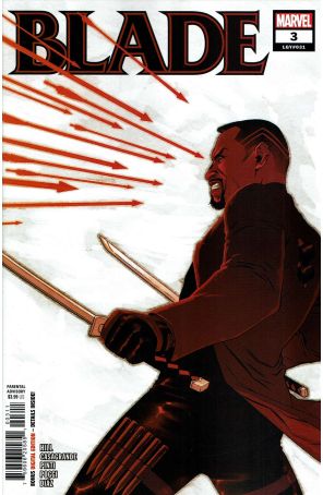 Blade (6th Series) 3 published by Marvel with cover art by Elena Casagrande