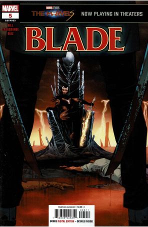 Blade (6th Series) 5 published by Marvel with cover art by Elena Casagrande