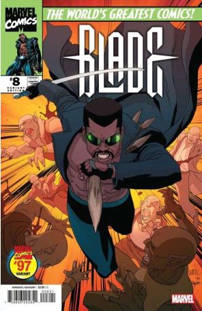 Blade (6th Series) 8A published by Marvel with cover art by Leinil Francis Yu