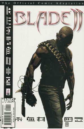 Blade 2: Movie Adaptation 1 published by Marvel with cover art by Tim Bradstreet