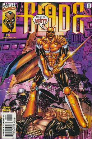 Blade: Vampire Hunter 5 published by Marvel with cover art by Andy Smith