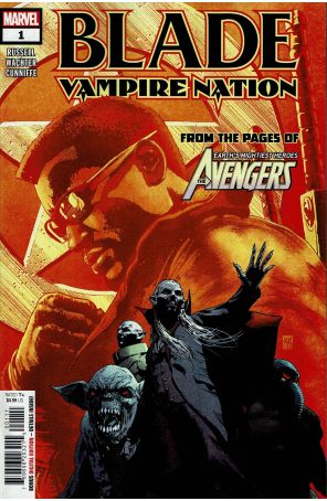 Blade: Vampire Nation 1 published by Marvel with cover art by Valerio Giangiordano