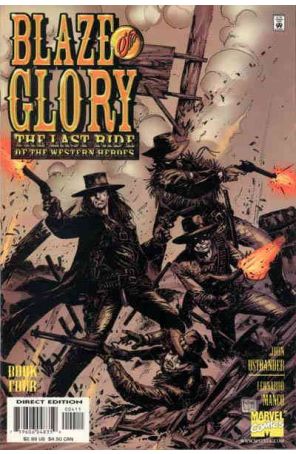 Blaze of Glory 4 published by Marvel with cover art by Leonardo Manco