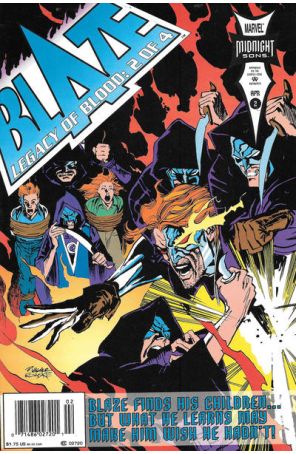 Blaze: Legacy of Blood 2 (Newsstand) published by Marvel with cover art by Ron Wagner