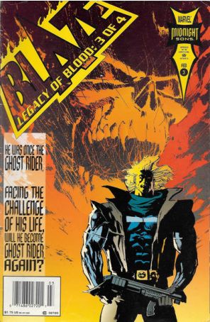 Blaze: Legacy of Blood 3 (Newsstand) published by Marvel with cover art by Ron Wagner
