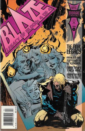 Blaze: Legacy of Blood 4 (Newsstand) published by Marvel with cover art by Ron Wagner