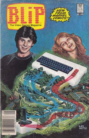 Blip 4 (Newsstand) published by Marvel with cover art by Les Katz