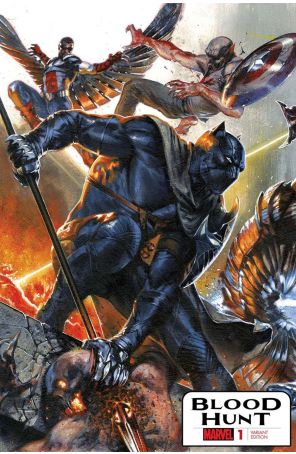 Blood Hunt (Marvel) 1I published by Marvel with cover art by Gabriele Dell’Otto