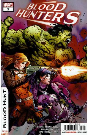 Blood Hunters 2 published by Marvel with cover art by Greg Land