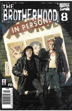 The Brotherhood 8 (Newsstand) published by Marvel with cover art by Sean Phillips