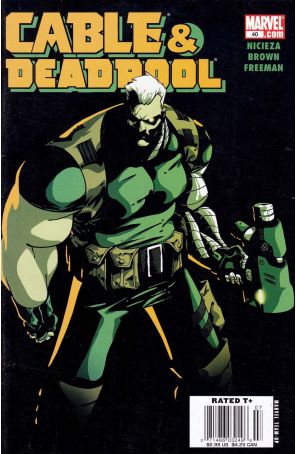 Cable/Deadpool 40 (Newsstand) published by Marvel with cover art by Skottie Young