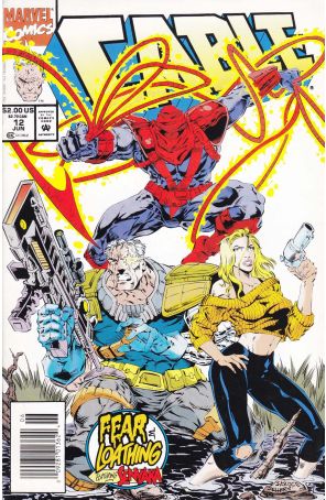 Cable 12 (Newsstand) published by Marvel with cover art by Steve Skroce