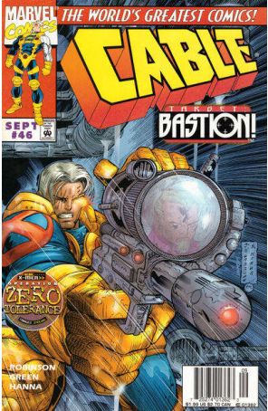 Cable 46 (Newsstand) published by Marvel with cover art by José Ladrönn