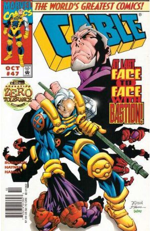 Cable 47 (Newsstand) published by Marvel with cover art by Randy Green