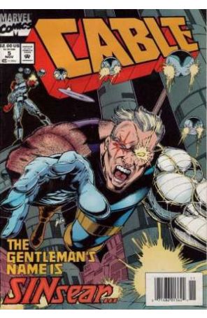 Cable 5 (Newsstand) published by Marvel with cover art by Darick Robertson