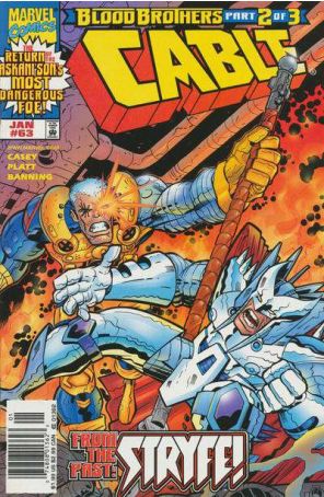 Cable 63 (Newsstand) published by Marvel with cover art by José Ladrönn