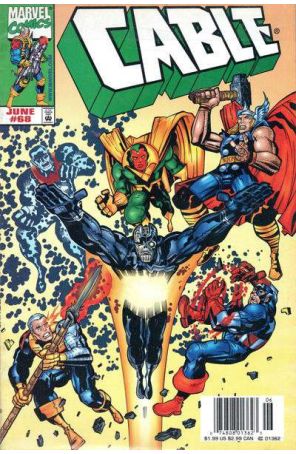 Cable 68 (Newsstand) published by Marvel with cover art by José Ladrönn