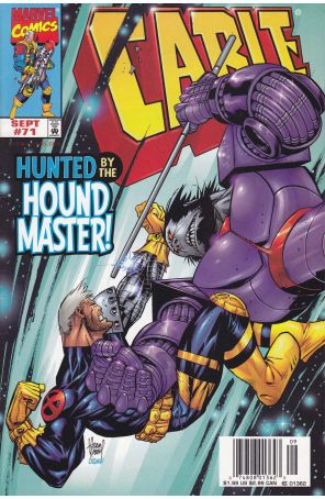 Cable 71 (Newsstand) published by Marvel with cover art by Adam Kubert