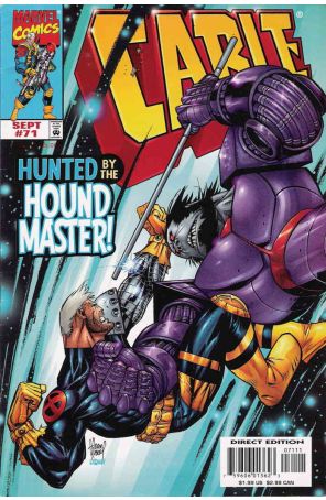 Cable 71 published by Marvel with cover art by Adam Kubert
