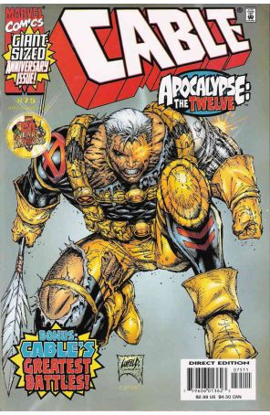 Cable 75 published by Marvel with cover art by Rob Liefeld and Ian Churchill