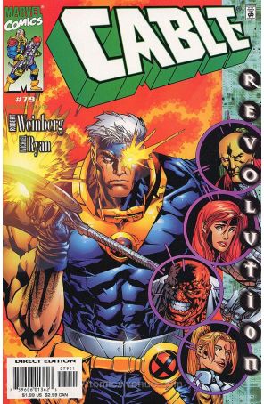 Cable 79A published by Marvel with cover art by Michael Ryan