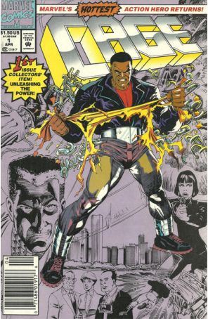 Cage 1 (Newsstand) published by Marvel with cover art by Dwayne Turner