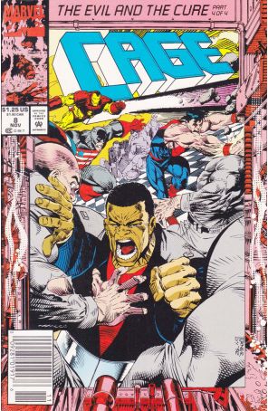 Cage 8 (Newsstand) published by Marvel with cover art by Dwayne Turner