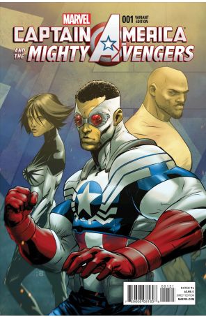 Captain America And The Mighty Avengers 1A published by Marvel with cover art by Ryan Benjamin