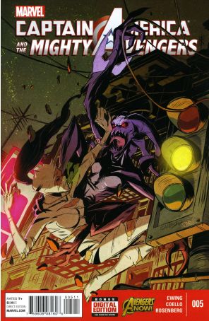 Captain America And The Mighty Avengers 5 published by Marvel with cover art by Sanford Greene