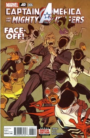 Captain America And The Mighty Avengers 6 published by Marvel with cover art by Sanford Greene