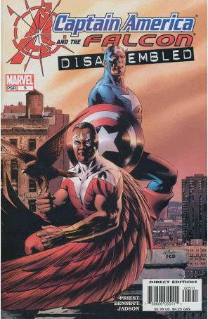 Captain America And the Falcon 5 published by Marvel with cover art by Steve Epting