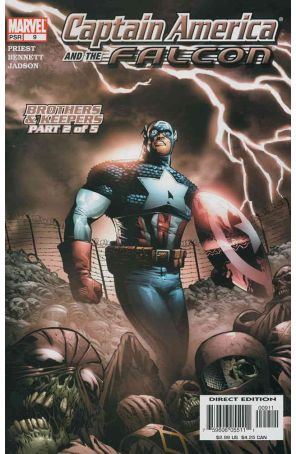 Captain America And the Falcon 9 published by Marvel with cover art by Joe Bennett