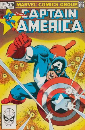 Captain America (1st Series) 275 published by Marvel with cover art by Mike Zeck