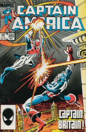 Captain America (1st Series) 305 published by Marvel with cover art by Paul Neary