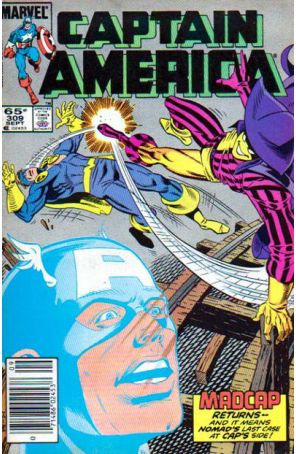 Captain America (1st Series) 309 (Mark Jewelers) published by Marvel with cover art by Paul Neary