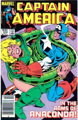Captain America (1st Series) 310 (Newsstand) published by Marvel with cover art by Paul Neary