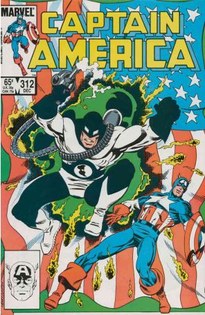 Captain America (1st Series) 312 published by Marvel with cover art by Paul Neary