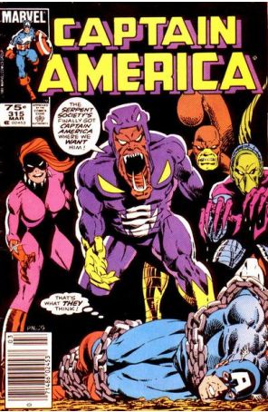 Captain America (1st Series) 315 (Newsstand) published by Marvel with cover art by Paul Neary