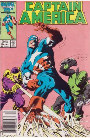 Captain America (1st Series) 324 (Newsstand) published by Marvel with cover art by Mike Zeck