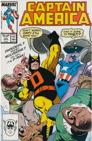 Captain America (1st Series) 328 published by Marvel with cover art by Mike Zeck