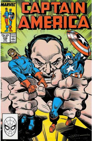 Captain America (1st Series) 338 published by Marvel with cover art by Ron Frenz