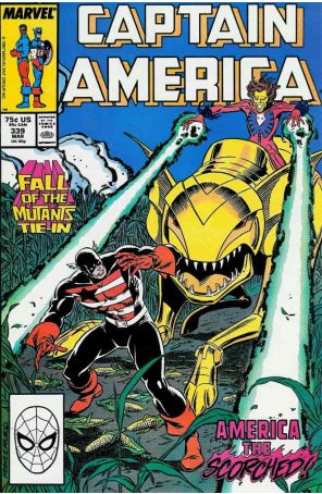 Captain America (1st Series) 339 published by Marvel with cover art by Ron Frenz