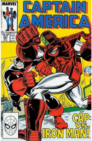 Captain America (1st Series) 341 published by Marvel with cover art by Ron Frenz