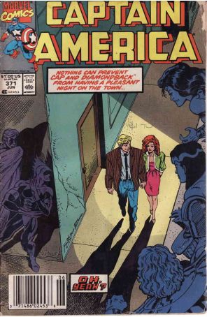 Captain America (1st Series) 371 (Mark Jewelers) published by Marvel with cover art by Ron Lim