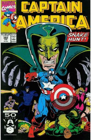 Captain America (1st Series) 382 published by Marvel with cover art by Ron Lim