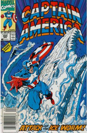 Captain America (1st Series) 384 (Newsstand) published by Marvel with cover art by Ron Lim