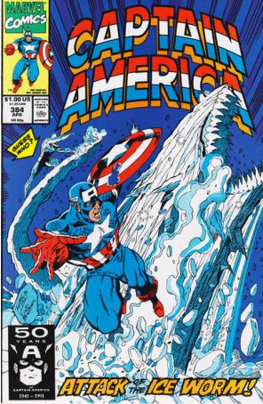 Captain America (1st Series) 384 published by Marvel with cover art by Ron Lim