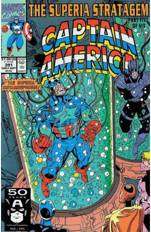 Captain America (1st Series) 391 published by Marvel with cover art by Ron Lim