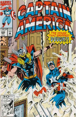 Captain America (1st Series) 395 published by Marvel with cover art by Rik Levins