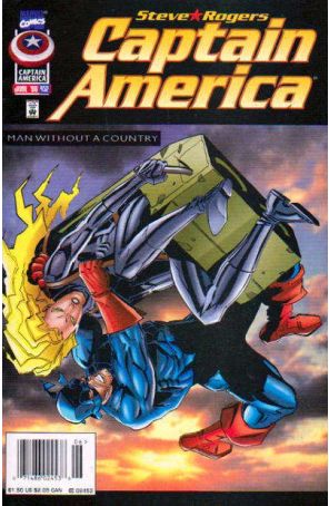 Captain America (1st Series) 452 (Newsstand) published by Marvel with cover art by Ron Garney